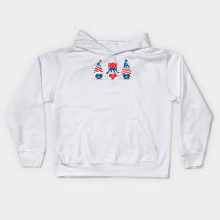 American Patriot Gnomes Kids Hoodie